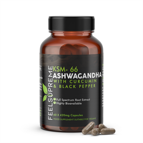 Feel Supreme KSM-66 Ashwagandha with Curcumin