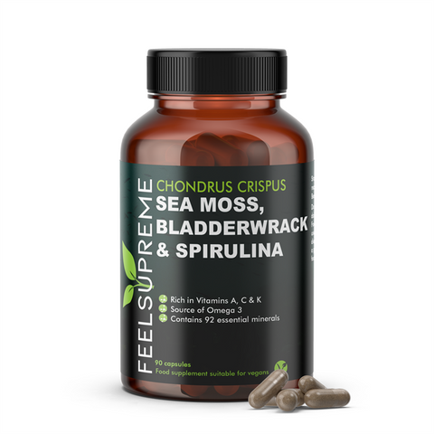 Feel Supreme Sea Moss with Bladderwrack & Spirulina