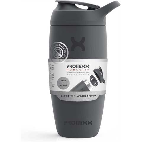 PROMiXX Pursuit Stainless-Steel Insulated Shaker Bottle 550ml