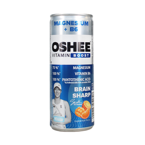 OSHEE Vitamin Boost Brain Sharp Magnesium + B6 24 x 250ml