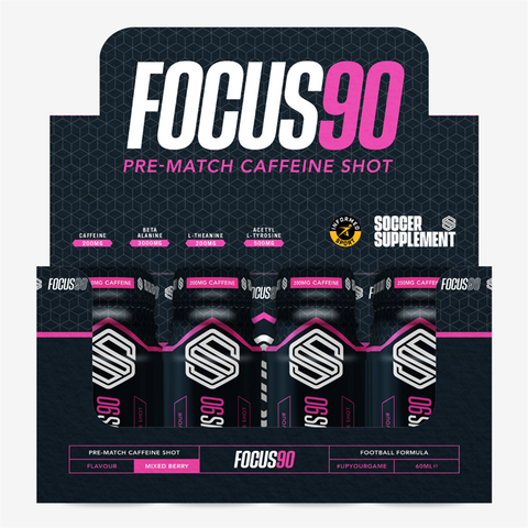 Soccer Supplement Focus90 Caffeinated Shot 12 x 60ml
