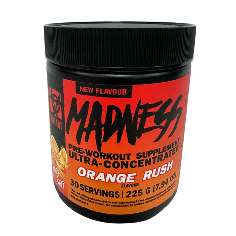 Madness pre workout, orange flavour